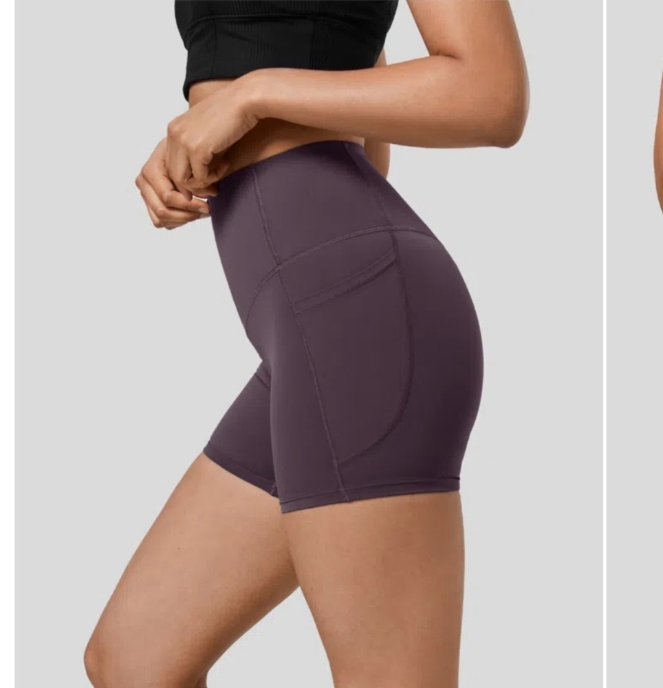 SoCinched High Waisted Tummy Control Side Pocket Shaping Training Biker Shorts 5